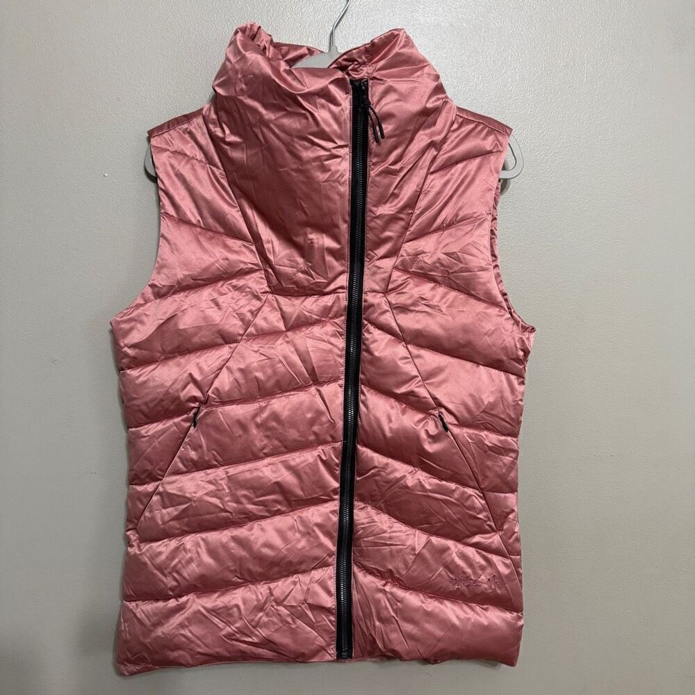 Pulse women’s rose colored puffer vest size medium